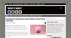 Desktop Screenshot of investitwisely.com